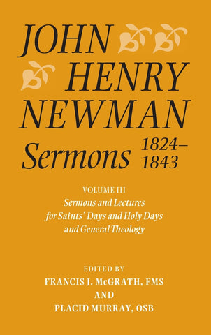 John Henry Newman Sermons 1824-1843, Volume 3