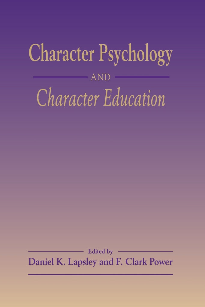Character Psychology And Character Education