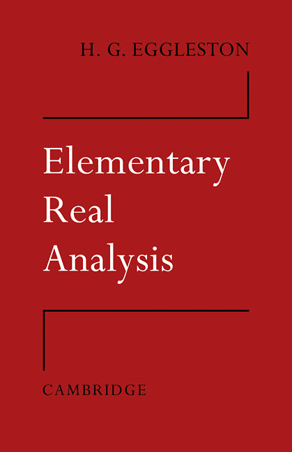 Elementary Real Analysis