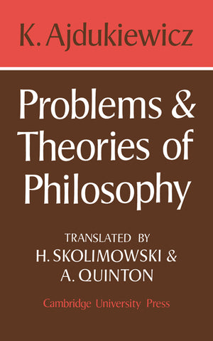 Problems and Theories of Philosophy
