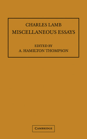 Miscellaneous Essays