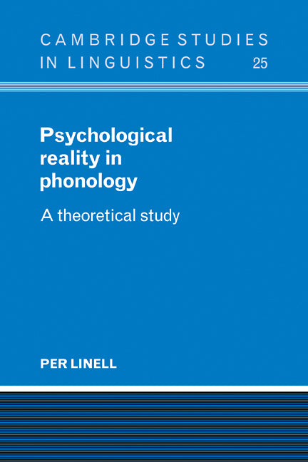 Psychological Reality in Phonology