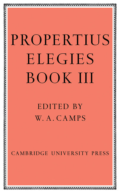 Elegies Bk 3 Camps