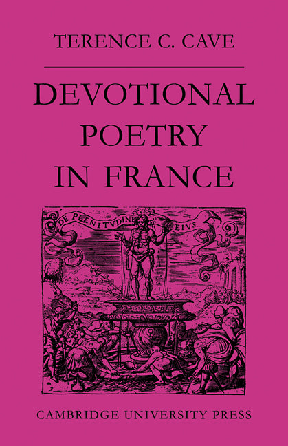 Devotional Poetry in France C.1570 1613