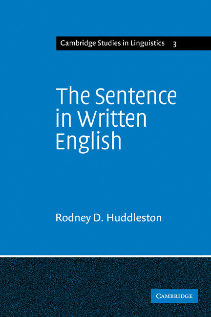 The Sentence in Written English