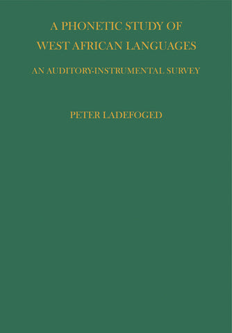 Phonetic Study of West African Languages