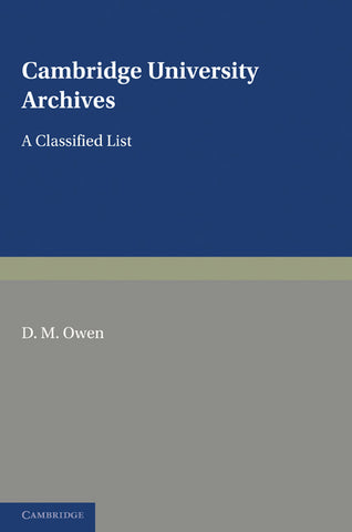 Cambridge University Archives