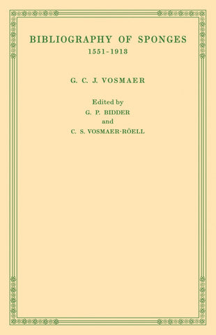 Bibliography of Sponges 1551 1913