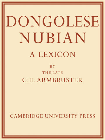 Dongolese Nubian