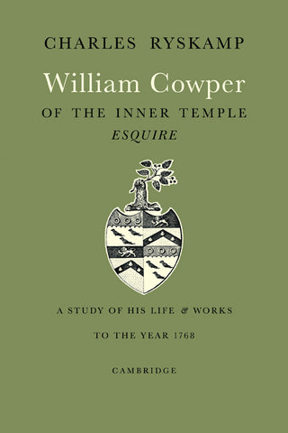 William Cowper of the Inner Temple, Esq.