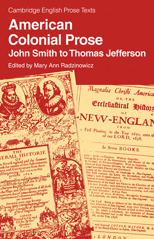 American Colonial Prose