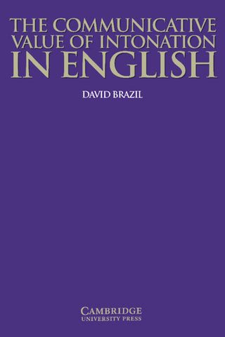 The Communicative Value of Intonation in English