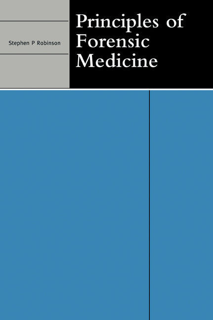 Principles of Forensic Medicine