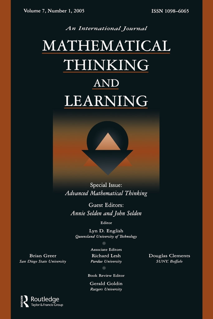Advanced Mathematical Thinking