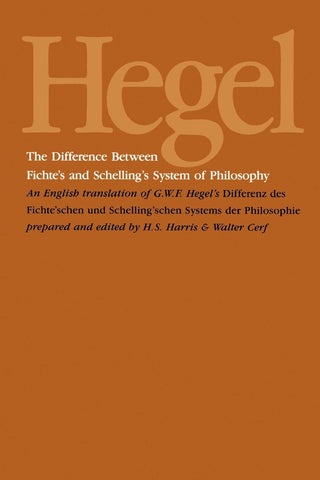The Difference Between Fichte's and Schelling's System of Philosophy
