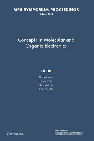 Concepts in Molecular and Organic Electronics