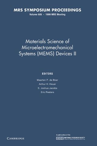 Materials Science of Microelectromechanical Systems (Mems) Devices II