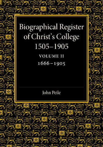 Biographical Register of Christ's College, 1505 1905
