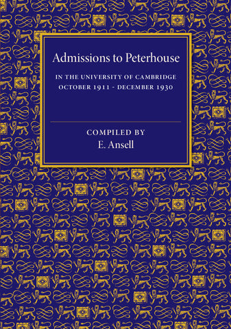 Admissions to Peterhouse