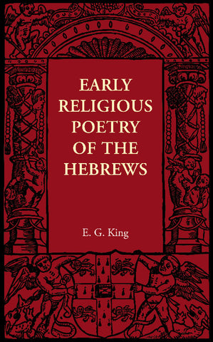 Early Religious Poetry of the Hebrews