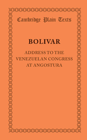 Address to the Venezuelan Congress at Angostura