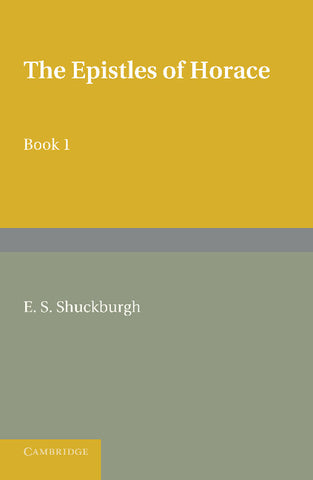 The Epistles of Horace Book I