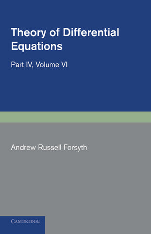 Theory of Differential Equations