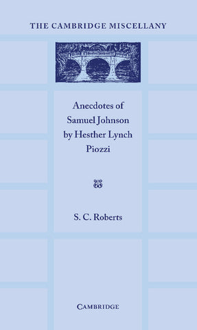 Anecdotes of Samuel Johnson