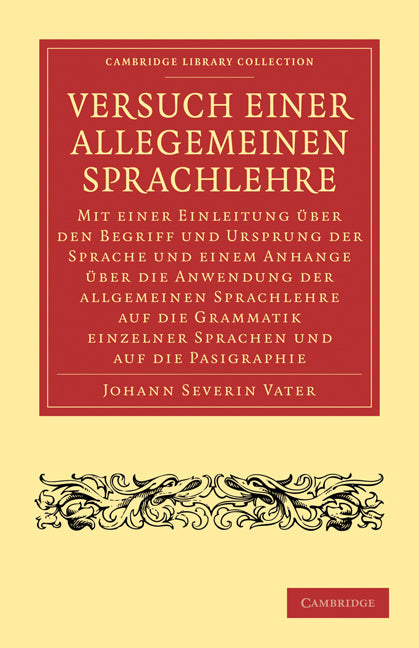 Versuch Einer Allegemeinen Sprachlehre