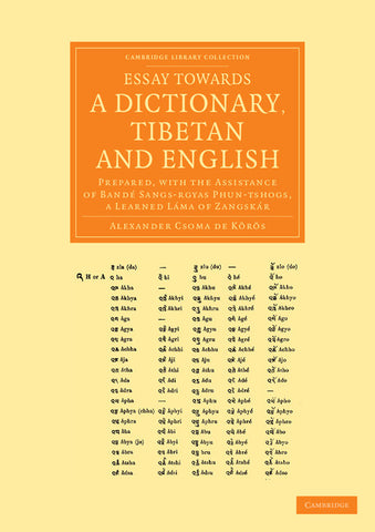 Essay Towards a Dictionary, Tibetan and English