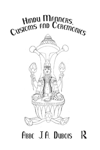 Hindu Manners, Customs & Ceremon