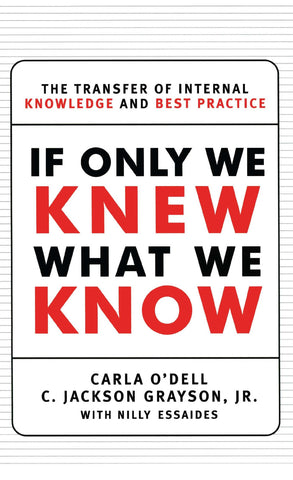 If Only We Knew What We Know