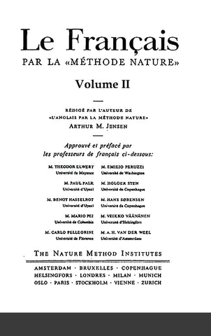 Le Français par la Méthode Nature Volume 2