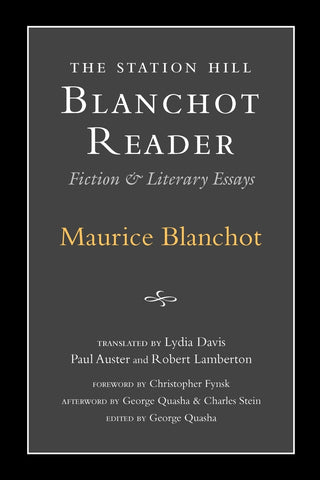 Station Hill Blanchot Reader