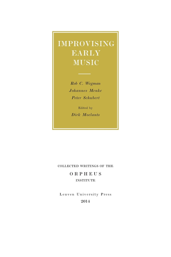 Improvising Early Music