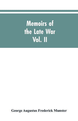 Memoirs of the Late War