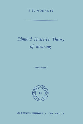 Edmund Husserl's Theory of Meaning